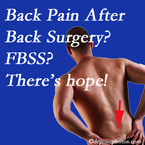 Minster chiropractic care offers a treatment plan for relieving post-back surgery continued pain (FBSS or failed back surgery syndrome).
