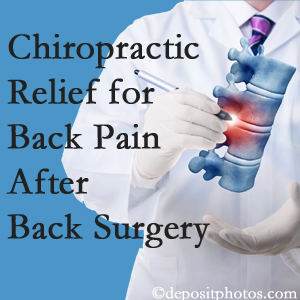 Minster Chiropractic Center offers back pain relief to patients who have already undergone back surgery and still have pain.