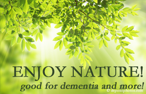Minster Chiropractic Center encourages our chiropractic patients to enjoy some time in nature! Interacting with nature is good for young and old alike, inspires independence, pleasure, and for dementia sufferers quite possibly even memory-triggering.