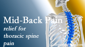 Minster Chiropractic Center offers gentle chiropractic treatment to relieve mid-back pain in the thoracic spine. 