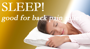 Minster Chiropractic Center shares research that says good sleep helps keep back pain at bay. 