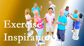 Minster Chiropractic Center hopes to inspire exercise for back pain relief by listening carefully and encouraging patients to exercise with others.