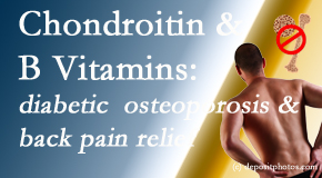 Minster Chiropractic Center offers nutritional advice for back pain relief that includes chondroitin sulfate and B vitamins. 