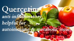 Minster Chiropractic Center describes the benefits of quercetin for autoimmune, metabolic, and inflammatory diseases. 