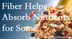 Minster Chiropractic Center shares research about benefit of fiber for nutrient absorption and osteoporosis prevention/bone mineral density improvement.