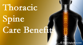 Minster Chiropractic Center is amazed at the benefit of thoracic spine treatment beyond the thoracic spine to help even neck and back pain. 