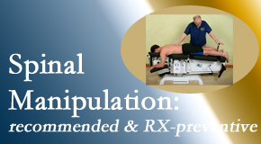 Minster Chiropractic Center delivers recommended spinal manipulation which may help reduce the need for benzodiazepines.