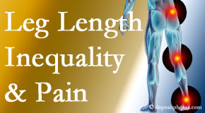 Minster Chiropractic Center tests for leg length inequality as it is related to back, hip and knee pain issues.