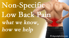 Minster Chiropractic Center share the specific characteristics and treatment of non-specific low back pain. 