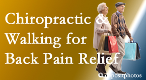 Minster Chiropractic Center encourages walking for back pain relief in combination with chiropractic treatment to maximize distance walked.