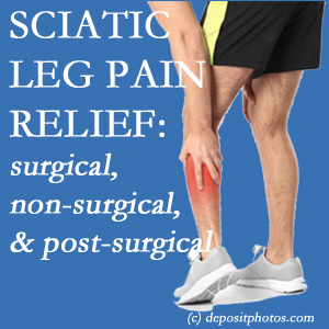 The Minster chiropractic relieving care of sciatic leg pain works non-surgically and post-surgically for many sufferers.