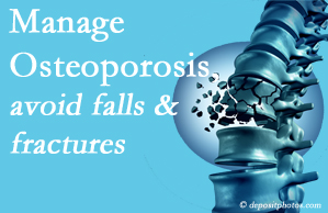 Minster Chiropractic Center presents information on the benefit of managing osteoporosis to avoid falls and fractures as well tips on how to do that.