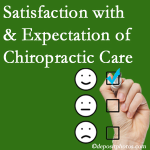 Minster chiropractic care delivers patient satisfaction and meets patient expectations of pain relief.