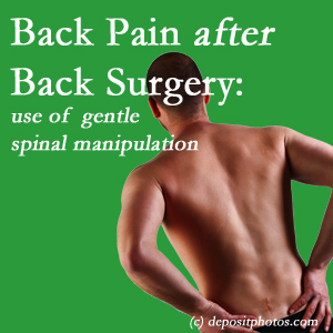 image of a Minster spinal manipulation for back pain after back surgery