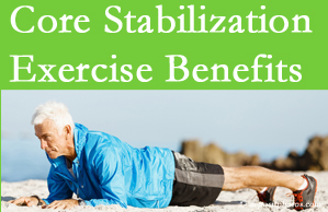 Minster Chiropractic Center presents support for core stabilization exercises at any age in the management and prevention of back pain. 