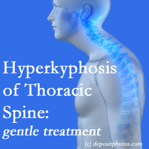 1 The Minster chiropractic care of hyperkyphotic curves in the [upper spine in older people responds nicely to gentle chiropractic distraction care.