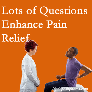 The Minster chiropractic back pain treatment plan is directed by patient feedback on how their pain is.