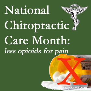 Minster chiropractic care is being celebrated in this National Chiropractic Health Month. Minster Chiropractic Center describes how its non-drug approach benefits spine pain, back pain, neck pain, and related pain management and even reduces use/need for opioids. 